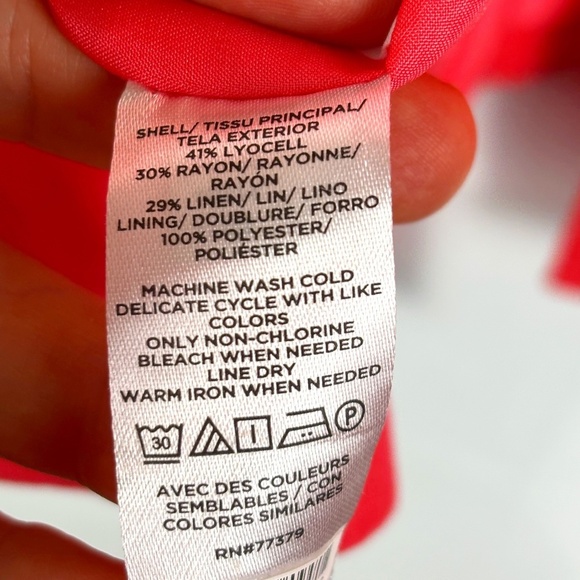 Ann Taylor Womens Crop Open Front Blazer Sz M Coral Pink Office Business Career - Picture 8 of 9